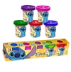 Kit de Massinha de Modelar Disney 5 Cores Stitch 50g - Cotiplás Ref. 2844