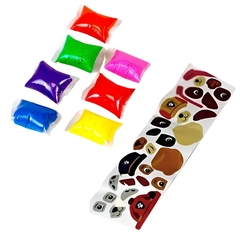 Massinha de Eva Pula e Molda 7 Cores Sortidas - Patrulha Canina Roxo com Adesivos 70g - comprar online