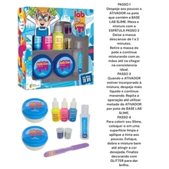 Kit para Fazer Slime - Lab Slime Gelele Tie Dye 197g Kit 3666 - Doce Brinquedo - comprar online