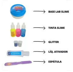 Kit para Fazer Slime - Lab Slime Gelele Tie Dye 197g Kit 3666 - Doce Brinquedo na internet