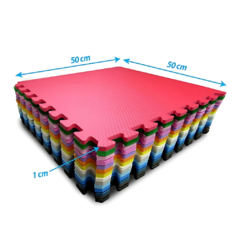 Kit 9 Tatames de Eva 50 x 50 x 1 cm na internet