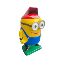 Lixeira Minions 90 Litros Fibra De Vidro