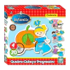 Quebra-Cabeca Progressivo Em Madeira Cinderela 30 Pcs