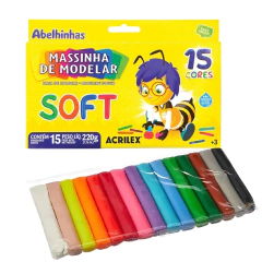 Massa Para Modelar Soft 15 Cores Acrilex