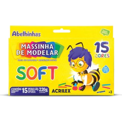 Massa Para Modelar Soft 15 Cores Acrilex na internet