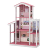 Mega Casa de Boneca Sonho 8 Comodos Branco e Rosa - Ofertamo
