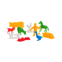 Saquinho Animais da Fazendinha coloridos 10 Peças Gulliver 6836 na internet