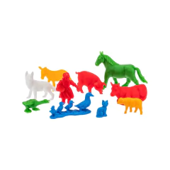 Saquinho Animais da Fazendinha coloridos 10 Peças Gulliver 6836 - comprar online