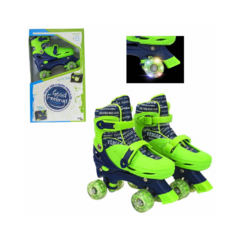 Patins 4 Rodas Paralelas Com Luz Ajustável Tamanho 35 ao 38 - comprar online