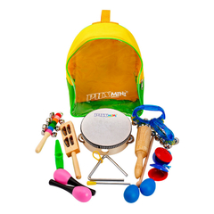 Kit Bandinha 10 Instrumentos Infantis com Mochila Tz10-1
