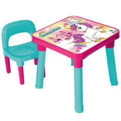 Minha Mesinha com Cadeira - Unicornio