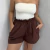 SHORTS LINHO MARROM