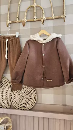 Camisaco Paño Chocolate - comprar online