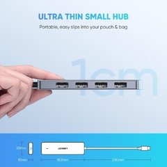 Hub Ugreen Adaptador Usb Tipo C 4p Usb 3.0 Alta Velocidade - comprar online