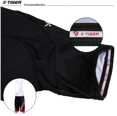 Imagem do Bretelle Ciclismo Bike Forro Gel 5d Italiano X-tiger