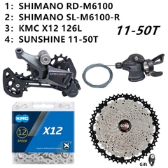 Kit Grupo Misto Shimano Deore 6100. Cassete 10-50. 12v