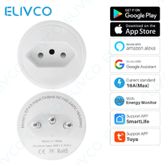 Tomada Inteligente Wifi Smart 16a App Alexa Google Home - comprar online
