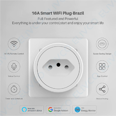 Tomada Inteligente Wifi Smart 16a App Alexa Google Home - loja online