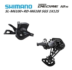 Grupo Kit Shimano Deore M6100 12v Cambio + Alavanca Trocador