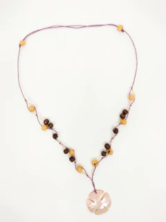 Colar de Semente de Açaí e Madrepérola - Cód 064.008 - online store