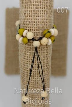 Pulseira de Semente de Açaí e Madrepérola - Cód 087.003 - comprar online