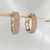 Brinco de argola grande dourado