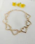 Pulseira Coração com Brilhantes - Hipoalergênico - 2 vezes mais ouro - comprar online