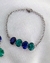 Pulseira de Prata com Zircônias Azul e Verde - Hipoalergênico - comprar online
