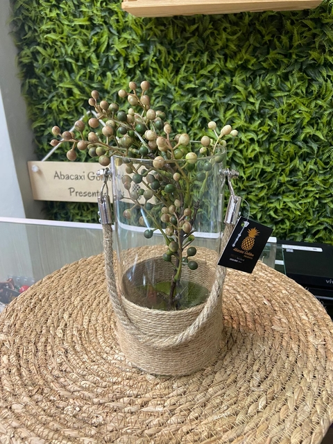 Vaso Vidro Palha Médio