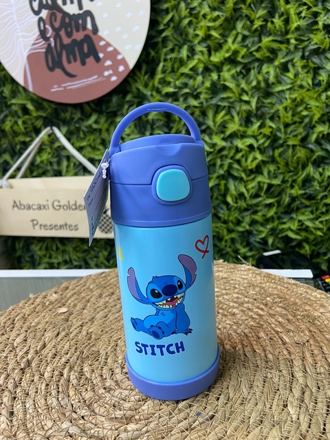 Garrafa Stitch ( Canudo - Termica)