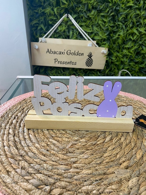 Placa Feliz Páscoa