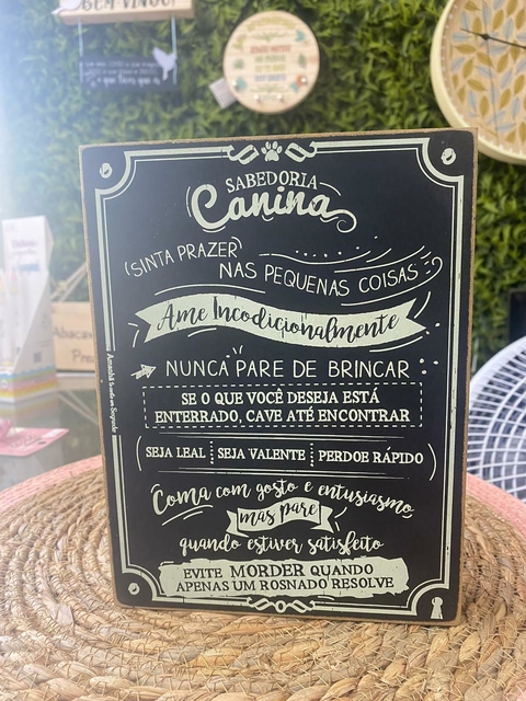 Quadro Box Sabedoria Canina