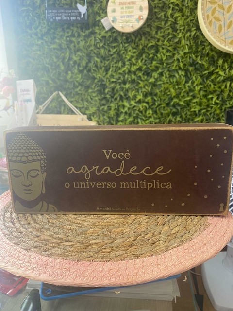 Quadro Box Buda Agradecer