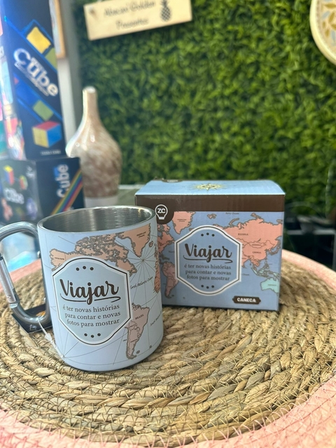 Caneca Viajar Mosquetão
