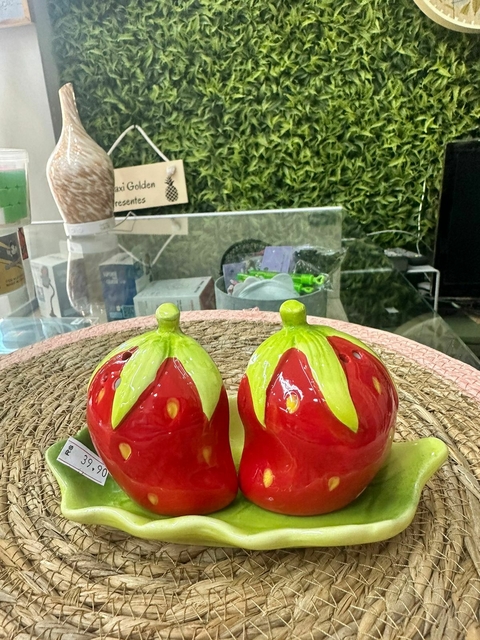 Saleiro e Pimenteiro Morango