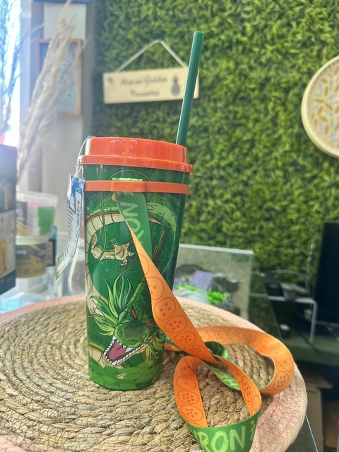 Copo Canudo Cordão Dragon Ball Z