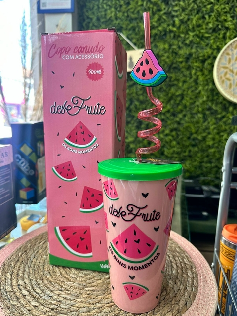 Copo Canudo Melancia