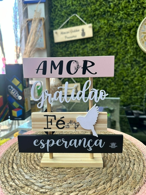 Placa Amor Gratidão