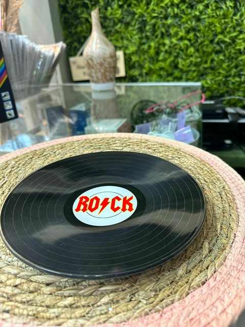 Prato Disco Vinil Rock