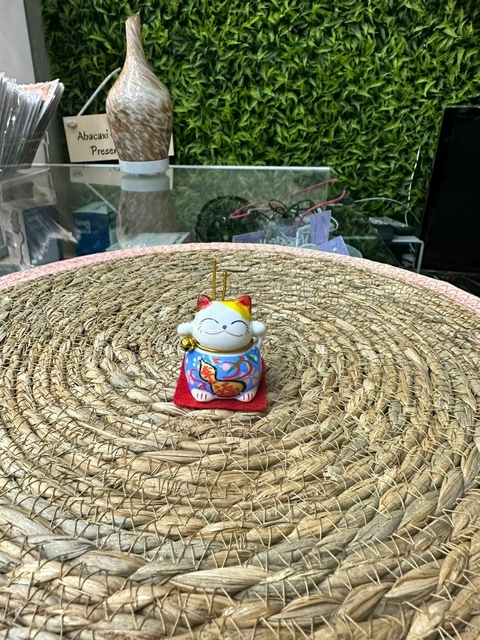 Mini Gato da Sorte Azul