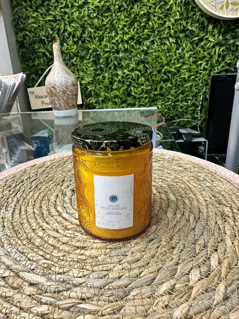 Vela colorida Perfumada Amarela
