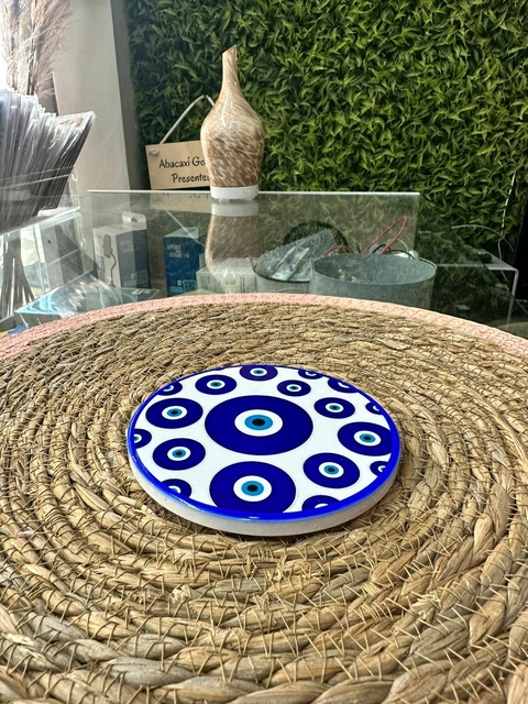 Porta Copo Olho Grego Azul