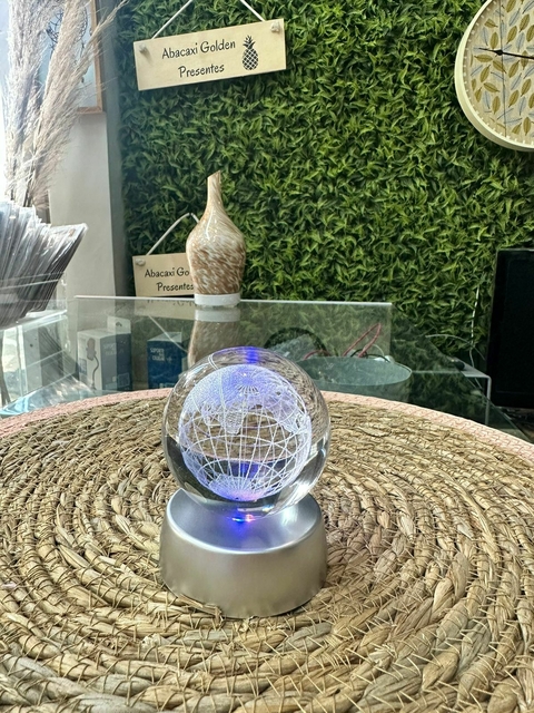 Bola Cristal Luz Terra