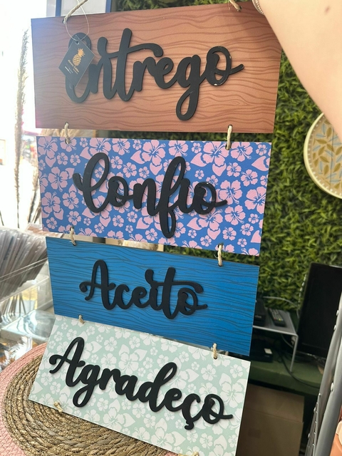Mobile Entrego Confio Aceito Agradeço