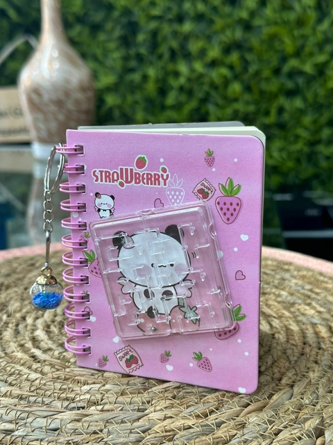 Mini Caderno Strawberry