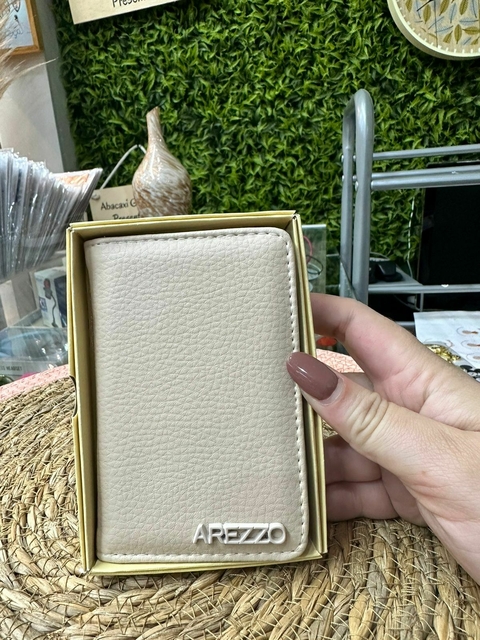 Porta Cartão Arezzo Marfim