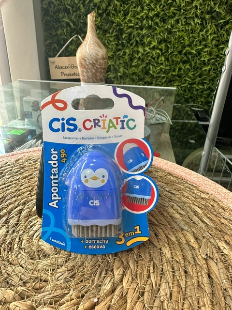 Apontador Borracha Escova Pinguim