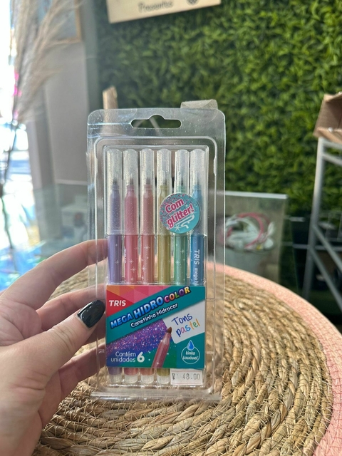 Canetinha Pastel/Glitter