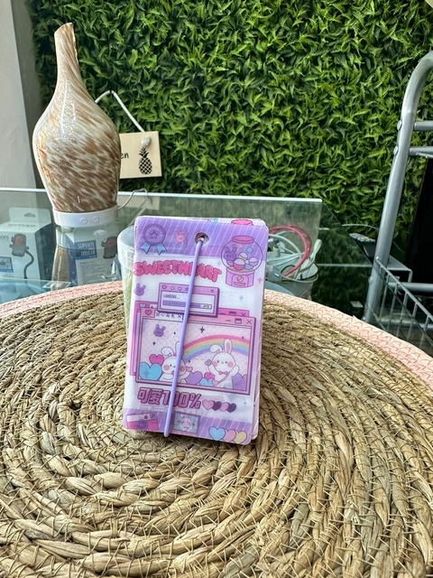 Bloquinho Elástico Roxo