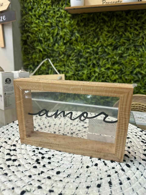 Placa Amor Vidro - comprar online